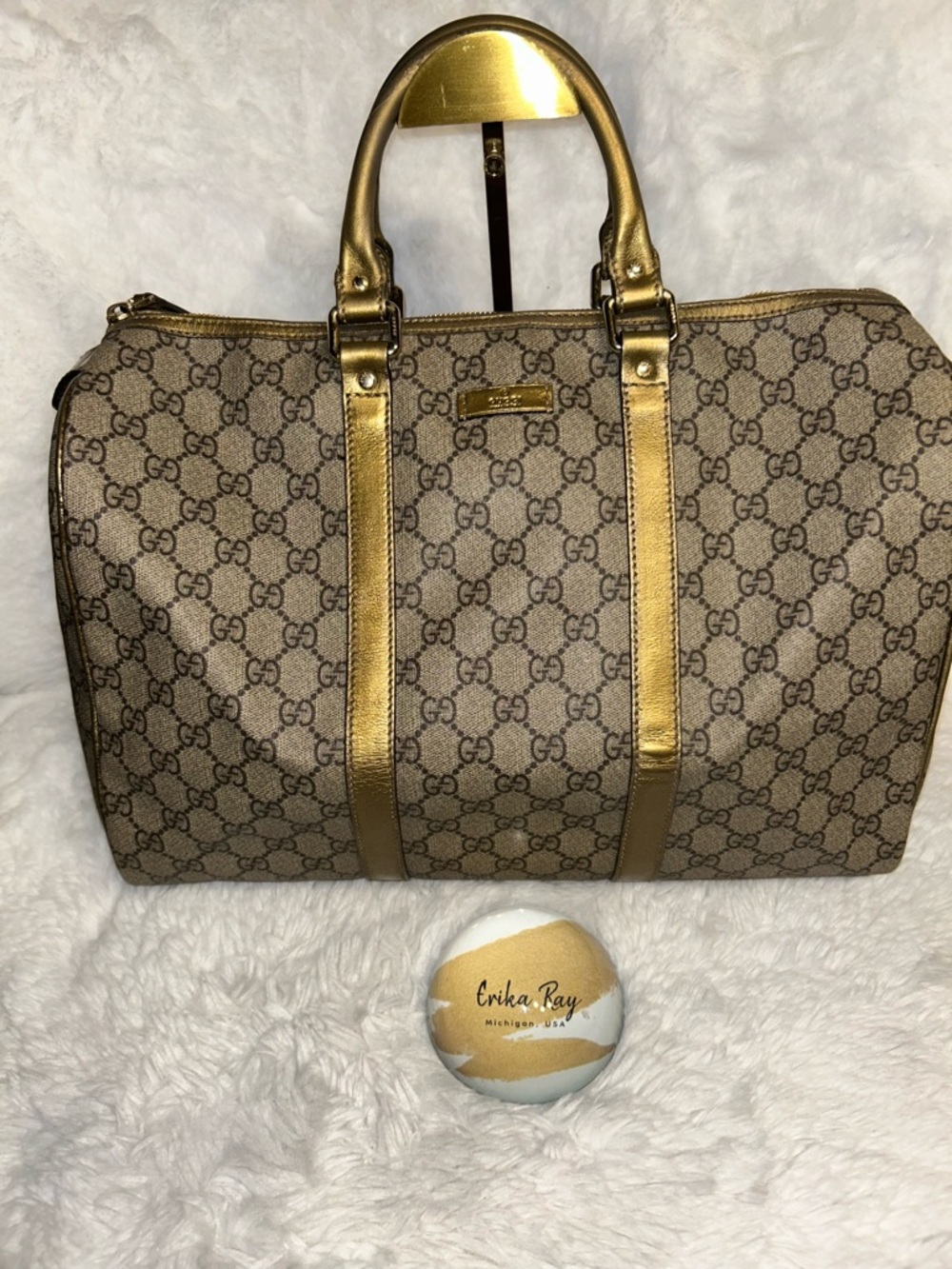 Gucci GG Canvas Monogram Boston Bag - Picture 5 of 16